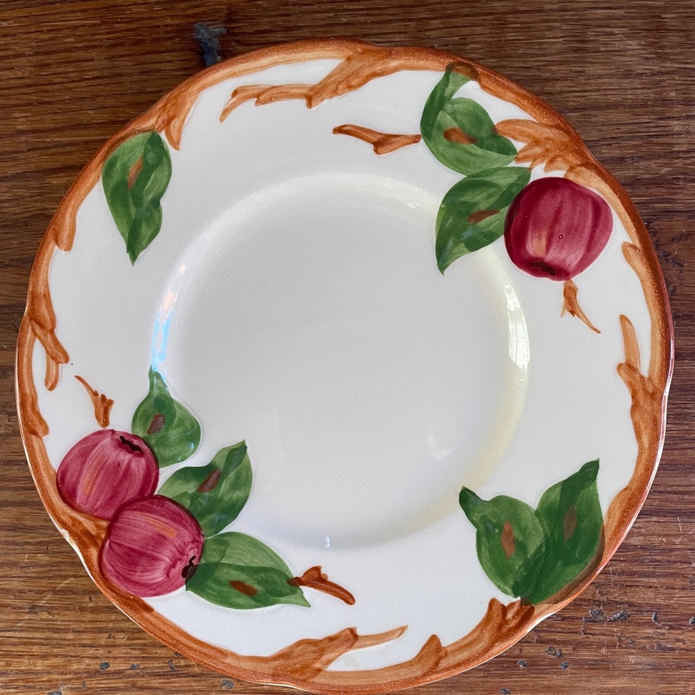 Vintage Franciscan Earthenware Apple Bread / Dessert Plate 6.25" USA 1940's